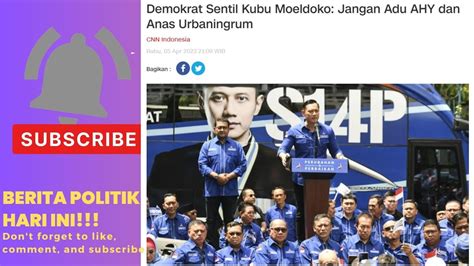 Demokrat Sentil Kubu Moeldoko Jangan Adu Ahy Dan Anas Urbaningrum Ahy