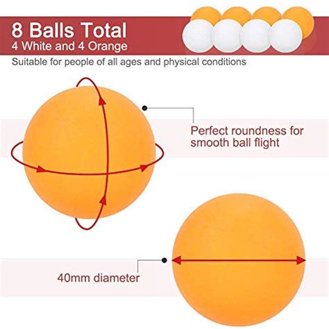 Glymnis Lot De Raquettes De Ping Pong De Qualit Sup Rieure Avec