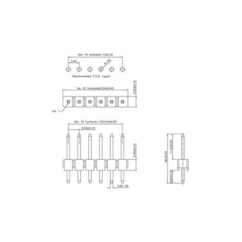 ‫مشخصات، دیتاشیت، قیمت و خرید Pin Header Male 15mm 1x40‬