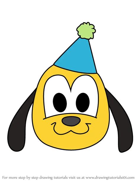 Learn How To Draw Birthday Baby Pluto From Disney Emoji Blitz Disney