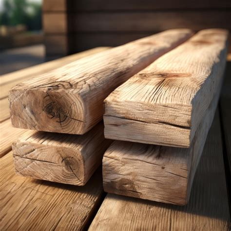 Premium Ai Image Wooden Planks Softwood