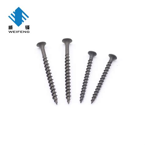 Bugle Phillips Head With Fine Thread Black Grey Phosphated Drywall