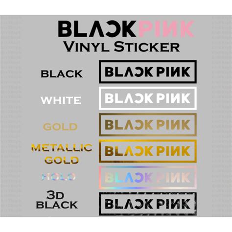 BLACKPINK LOGO Vinyl Sticker | Shopee Philippines