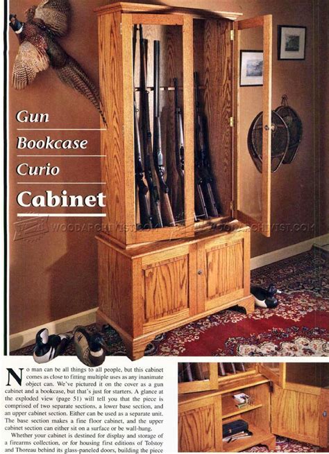 Gun Cabinet Plans • Woodarchivist