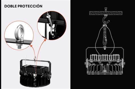Luminaria Led Industrial Para Almacenes De 500w Lima Perú