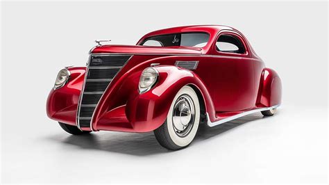 1937 Lincoln Zephyr Voodoo Priest Classic Zephyr Red Whitewalls HD