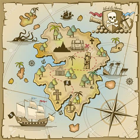 Pin De Tsai Neil En Treasure Map Mapas De Piratas Mapa Del Tesoro