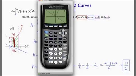 Mathcamp321 Calculus Area Between 2 Curves Example 1 Calculator