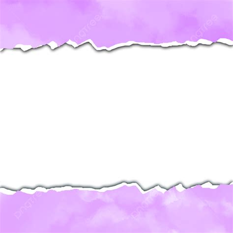 Papel Rasgado Aquarela Céu Roxo PNG Aquarela Roxa Céu Papel Rasgado