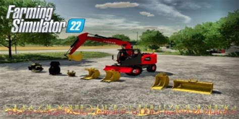 FS22 Liebherr 950 Loxam Tools v 1 0 0 0 Exevators Mod für Farming