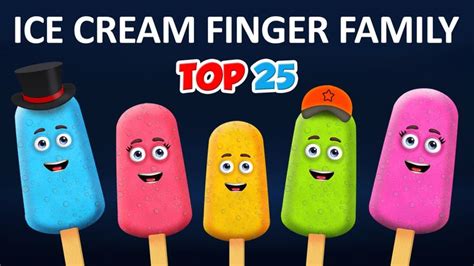 Ice Cream Finger Family | Popular Finger Family Rhymes Collection for ...