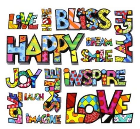 Romero Britto Alphabet Letters