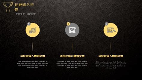 Company Introduction High End Black Gold Wind Ppt Template Elegant