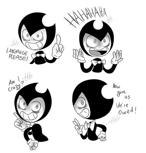 Bendy With Crazy Eyes By Mizu Kitsune On Deviantart