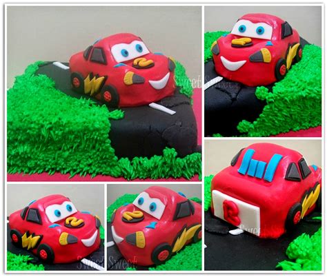 Sweet Sweet Pasteleria Tortas Decoradas Torta Rayo Mcqueen Cars