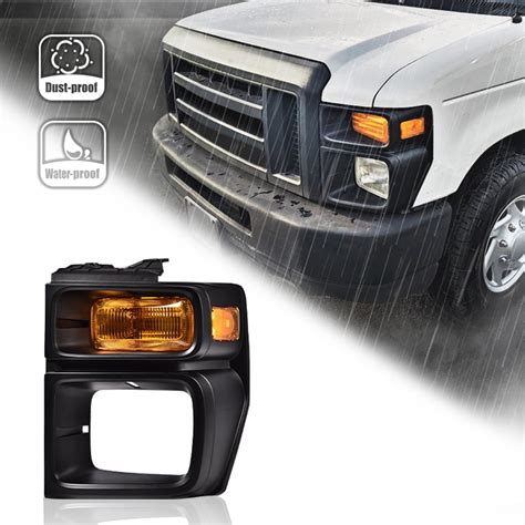 G Plus Headlight Trim Bezel With Parking Turn Signal Light Fit For 2008 2014 Ford E1502008 2014