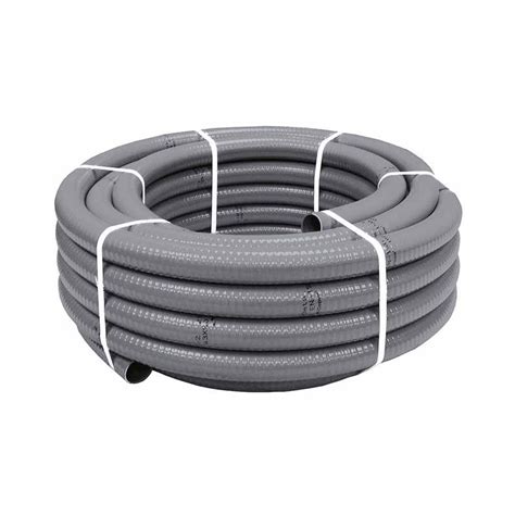 Tubería Pvc Flexible Hidrotubo Gris Ø 20 Mm Rollo 50 Metros