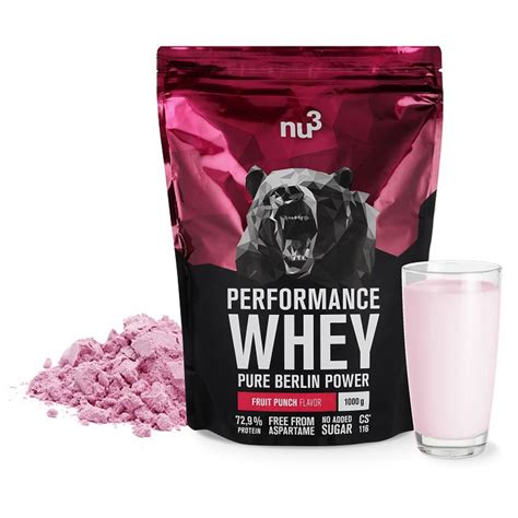 Nu3 Performance Whey Fruit Punch Proteinpulver 1000 G Shop Apotheke