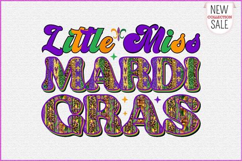 Little Miss Mardi Gras Sublimation Graphic By Crafts Store · Creative Fabrica