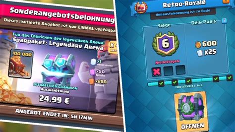 Ultimate Champion Auswahl Truhe And Retro Royale Geschafft Clash Royale [deutsch German Hd