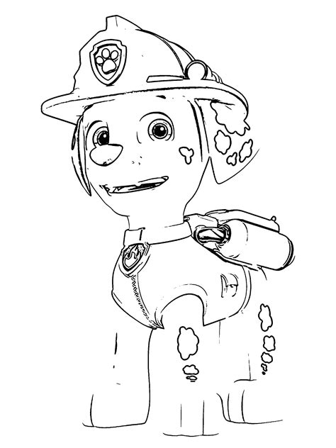 Paw Patrol Marshall Coloring Pages Coloring Pages Porn Sex Picture