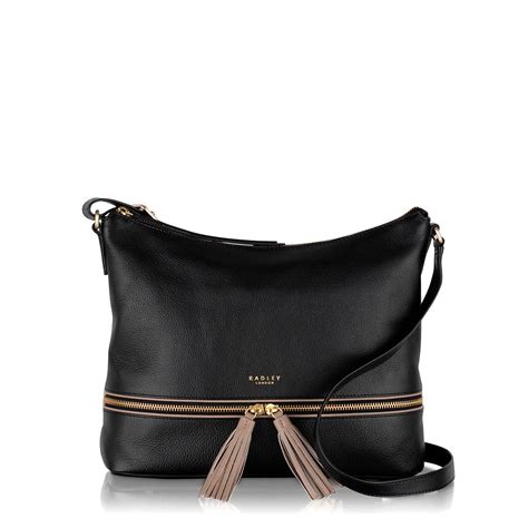 Radley Cross Body Black Leather Bag Iucn Water