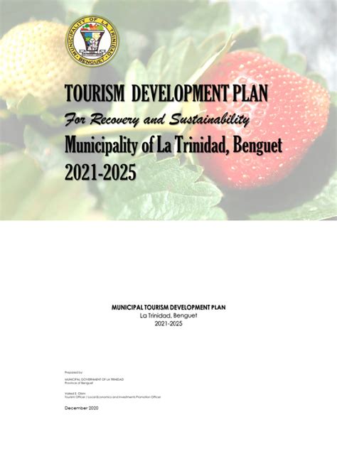 Tourism Development Plan 2021 2025 Draft 1 Val Pdf