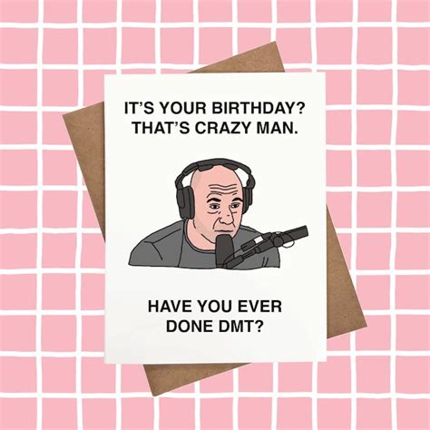 Joe Rogan Birthday Card - Etsy Canada