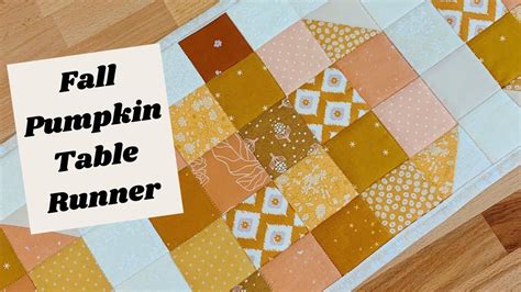 Pumpkin Table Runner Tutorial For Fall And Thanksgiving 🍁