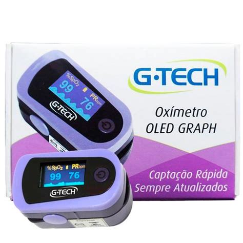 Oximetro G tech OLED GRAPH G tech Oxímetro Magazine Luiza