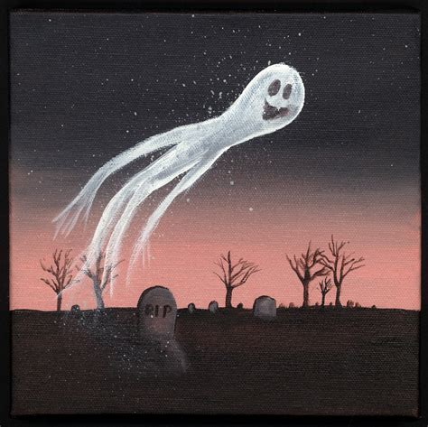 Ghost Painting Series Of Halloween Paintings X B Flickr