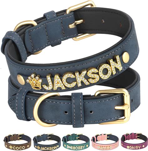 Pet Artist Personalisiert Leder Kristall Hundehalsband Mit Bling Name