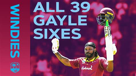 All 39 Gayle Sixes Vs England Windies Finest Youtube