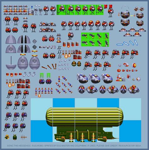 Create Meme Sprite Sheet Sonic Sprites Eggman Sprites Pictures