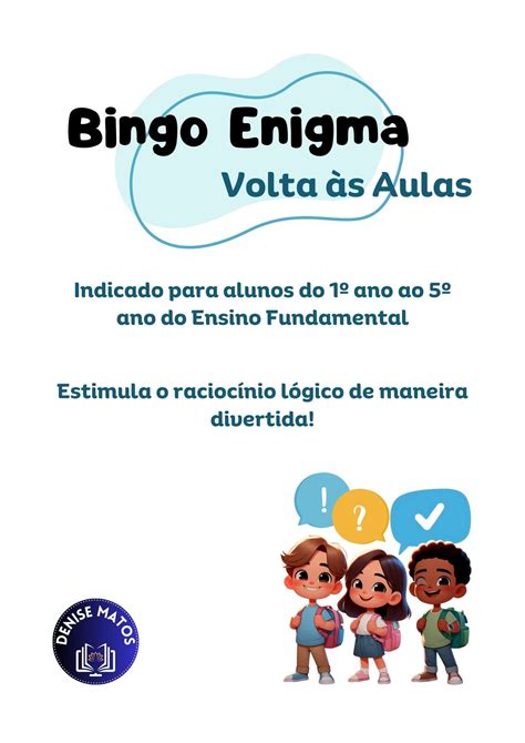 Bingo Volta S Aulas Para Imprimir T Pronto