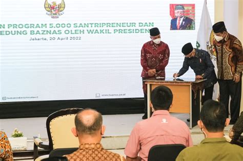 Baznas Dan Wapres Ri Kh Maruf Amin Luncurkan Program 5000