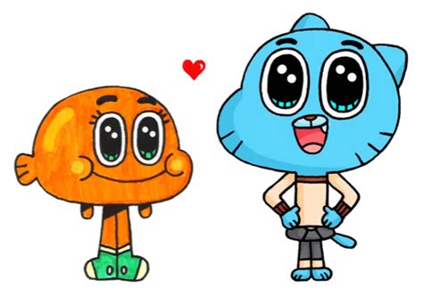 Darwin And Gumball Cute Kawaii Drawings Kawaii Art Cute Drawings