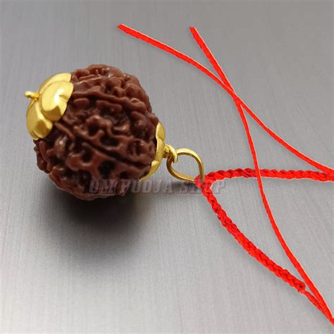 Buy Nine Mukhi Nepali Rudraksha in Gold Pendant online