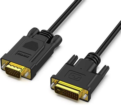 Amazon Benfei アクティブ Dvi D Vga、dvi D 24 1 Vga 1 8m ケーブル オス オス 金メッキコード Benfei Dviケーブル 通販