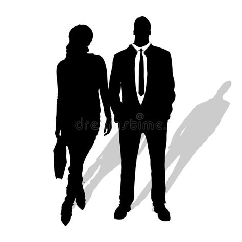 Couleur Debout De Gris De Silhouette D Homme D Affaires Illustration De