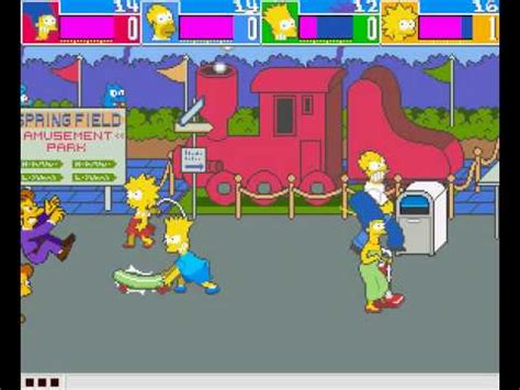 Mame Los Simpsons Jugadores Parte Youtube