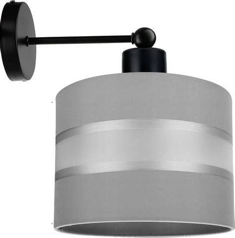 Lampa Led One Lampa Kinkiet Ścienny Stały E27 Abażur Paski 20Cm