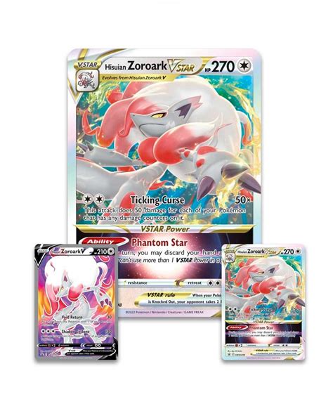 CAJA POKEMON TRADING CARD GAME HISUAN ZOROARK VSTAR PREMIUM COLLECTION