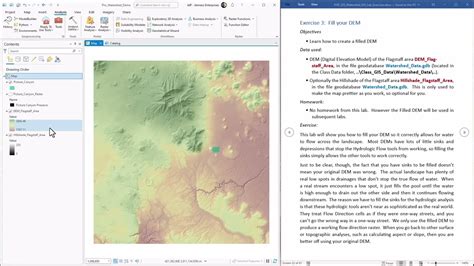 Hydrology In Arcgis Pro Lab Exercise 3 Filling Sinks In A Dem Youtube