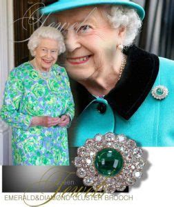 Cambridge Emeralds Emerald And Diamond Cluster Brooch With Pear