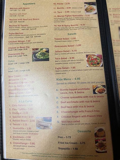 Menu At Los Patrones Restaurant Bay Minette