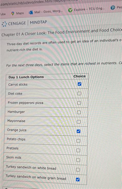 Solved Chapter 01 A Closer Look The Food Environment And Chegg