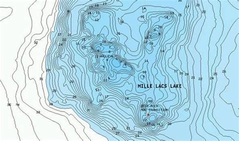 Lake Mille Lacs Depth Map The Source Of The Mississippi River