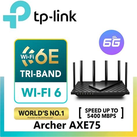 Tp Link Archer Axe75 Axe5400 Tri Band Gigabit Wi Fi 6e New 6ghz Band Onemesh Wireless Wifi