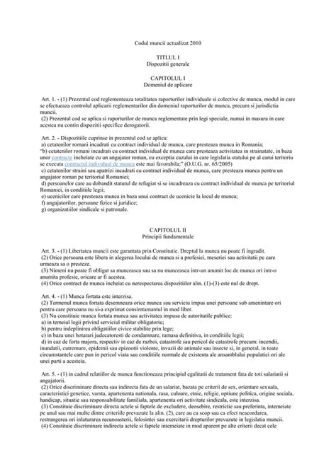 Codul Muncii Actualizat Pdf